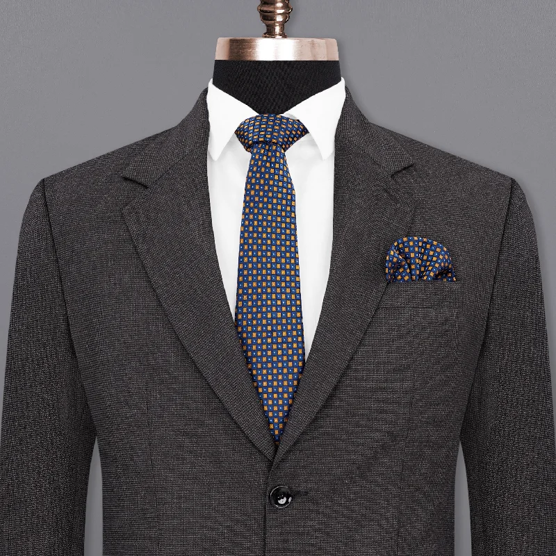 Baltic Sea Grey Textured Blazer