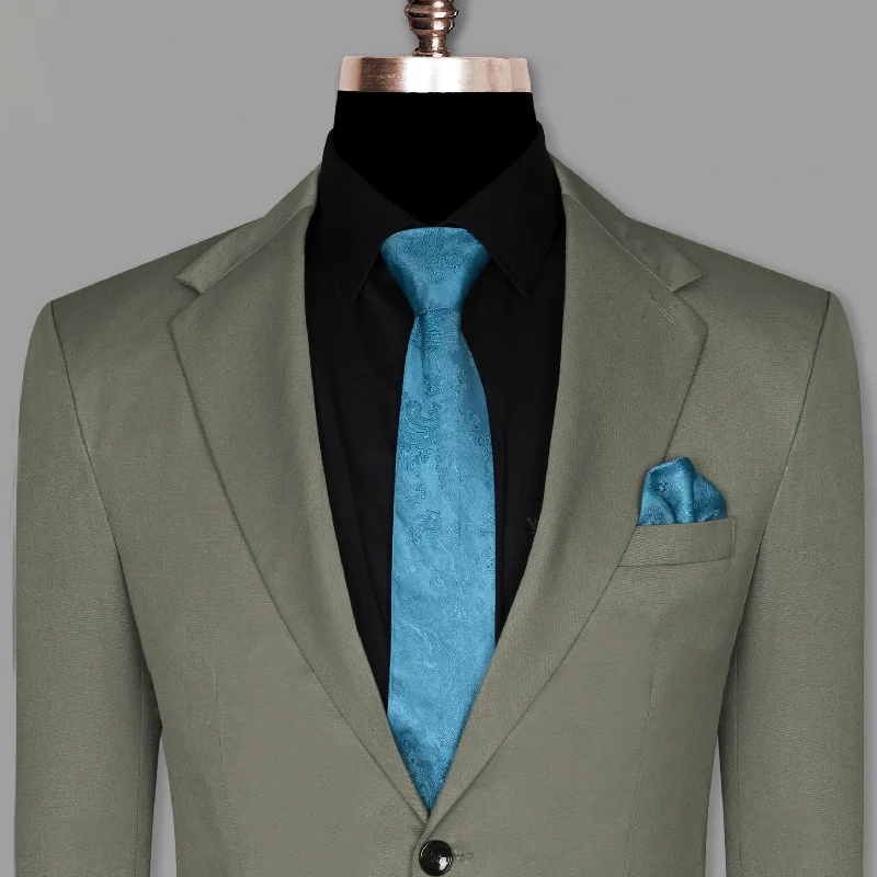 Lava Grey Wool Blend Blazer